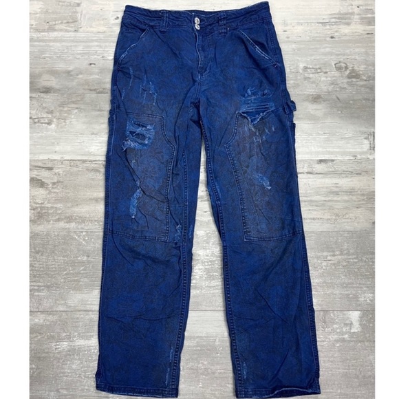 Pilcro & The Letterpress Royal Blue The Wanderer Jeans Size 28 - Picture 1 of 11